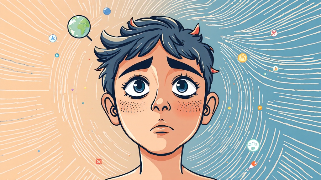 주요 증상 및 자가 진단법 (illustration 스타일)