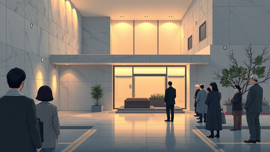 칠곡경대병원 장례식장 위치 및 이용 안내 (illustration 스타일)