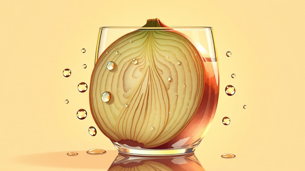 양파즙, 제대로 먹는 법! (illustration 스타일)