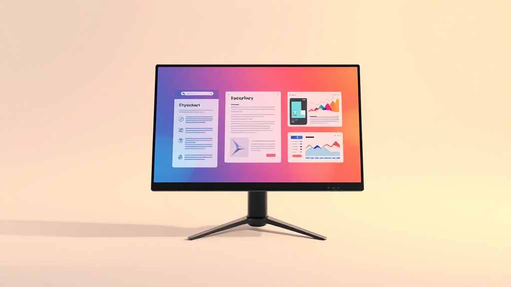 디스플레이 시각적 경험 극대화 (illustration 스타일)