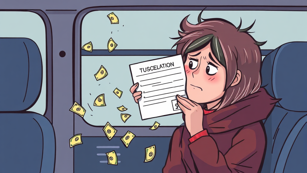 취소 수수료 규정 (illustration 스타일)