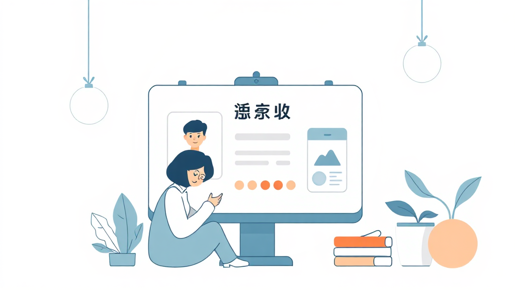 가입 방법 및 절차 (illustration 스타일)