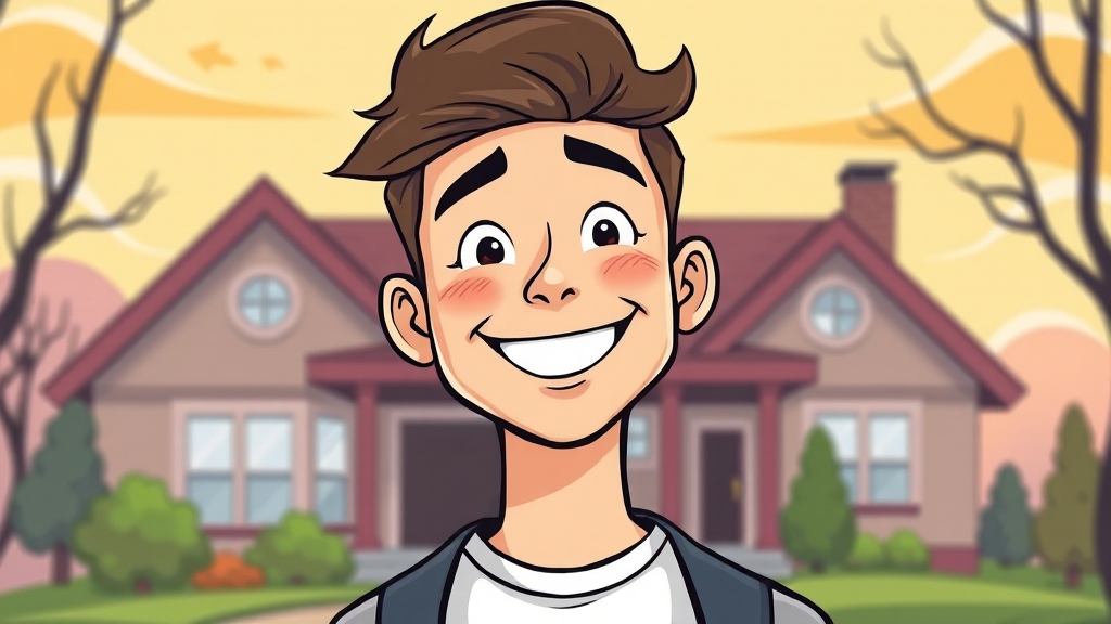 청년월세지원금, 꿈을 응원합니다! (cartoon 스타일)