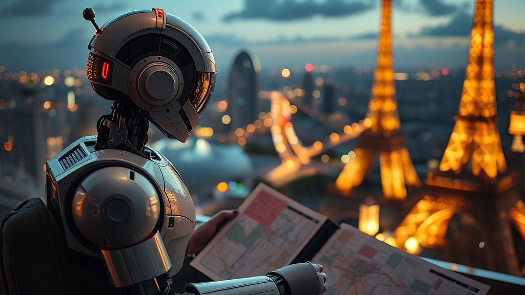 ChatGPT 여행: 주의사항 및 한계 (realistic 스타일)