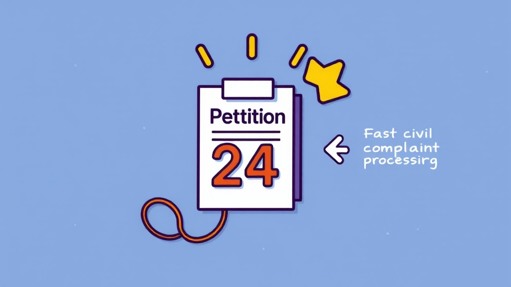 청원24 vs 민원 (cartoon 스타일)