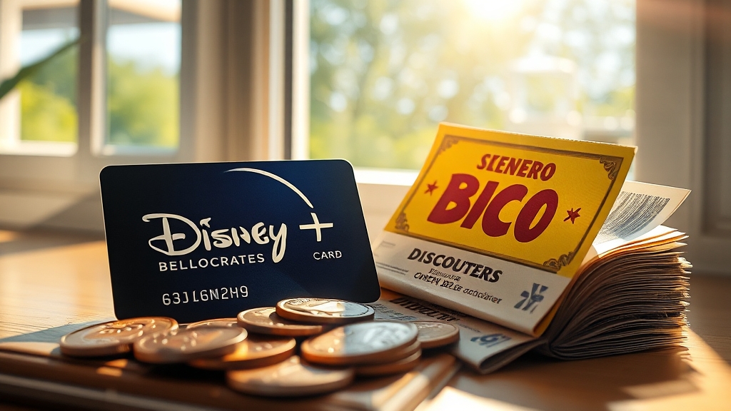 구독료 절약: 카드 & 통신사 할인 (realistic 스타일)