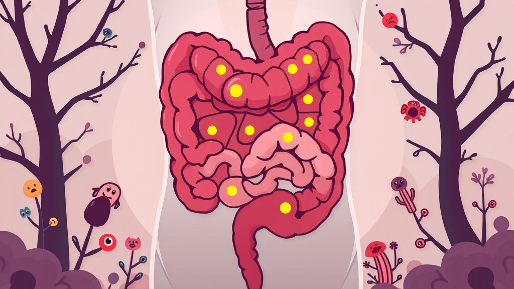 크론병, 왜 생기는 걸까요? (cartoon 스타일)