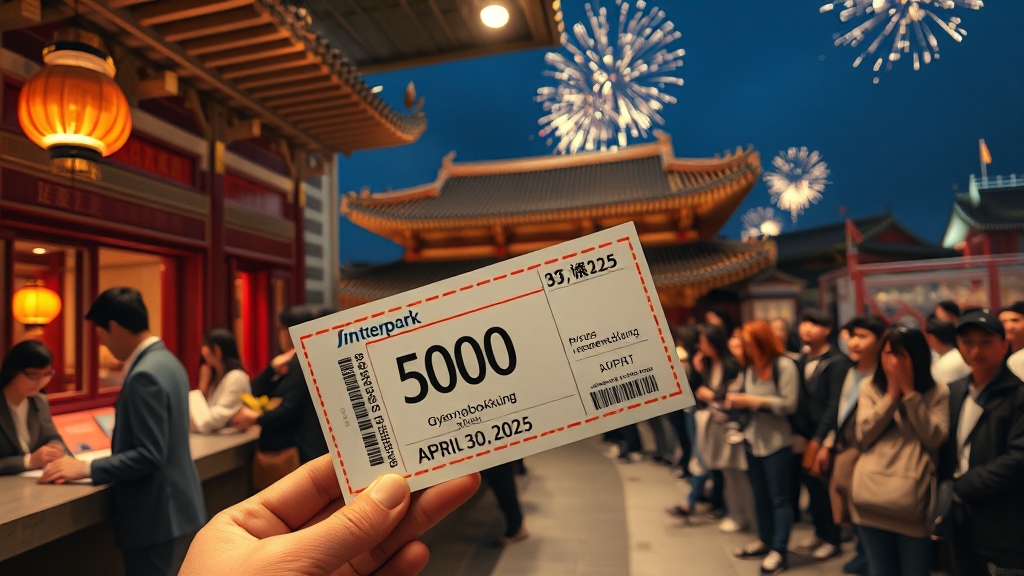 티켓 예매 방법 및 가격 (realistic 스타일)