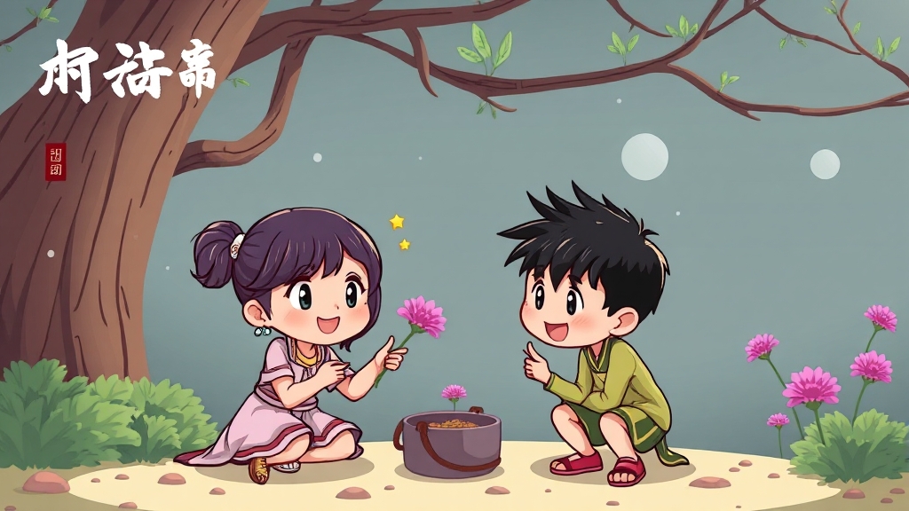 비타민 B와 함께 섭취하면 좋은 영양소 (cartoon 스타일)