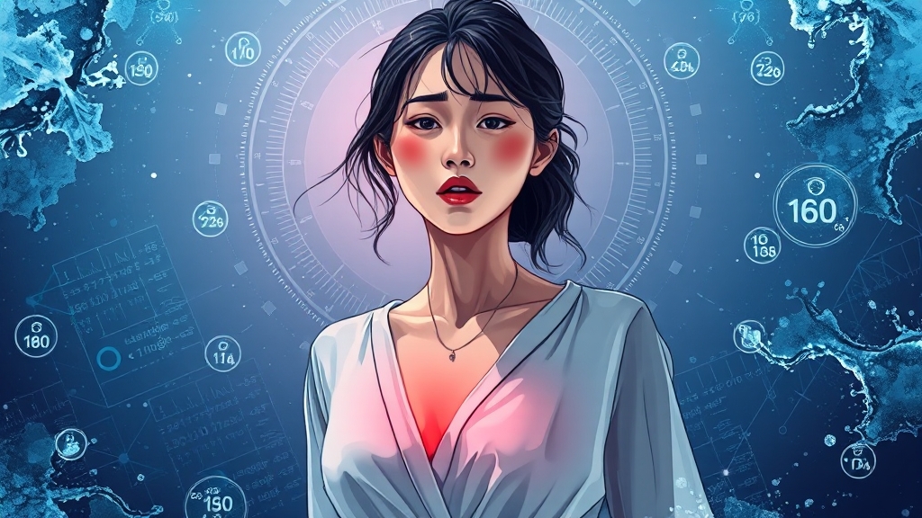 화병 진단과 검사 방법 (illustration 스타일)