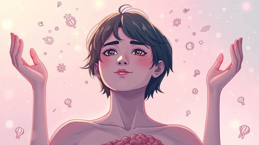 뉴로개스트로놈: 감정 조절 이해 (illustration 스타일)