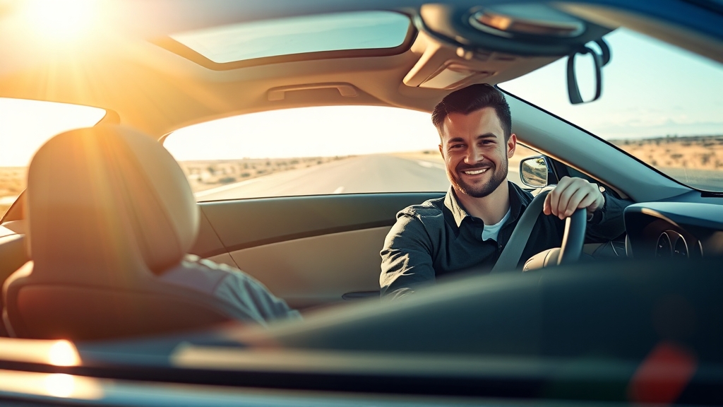 똑똑한 보험 선택, 안전 운전의 시작 (realistic 스타일)