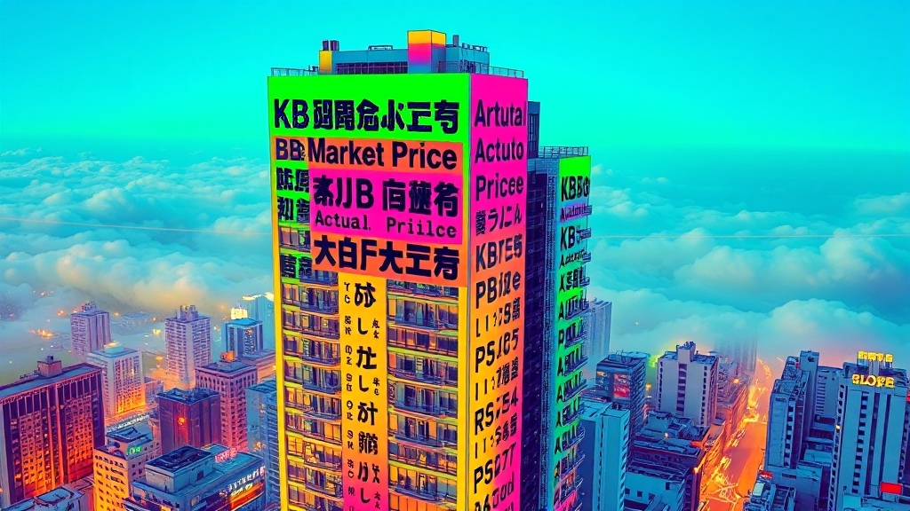 KB시세 vs 실거래가, 차이 분석 (popart 스타일)