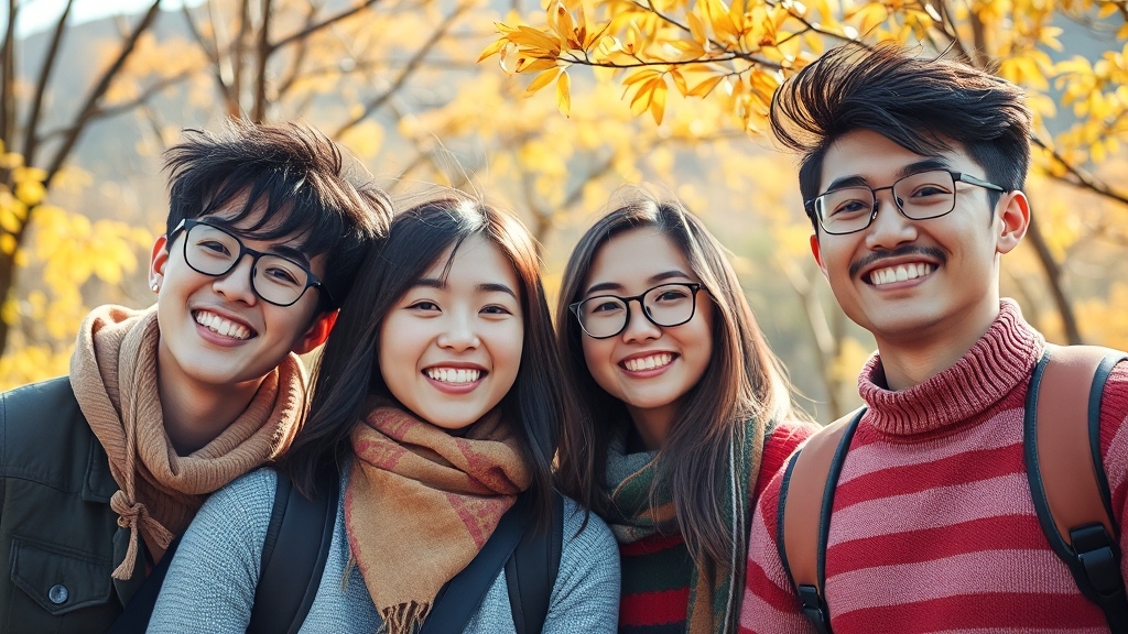 유학생 지원 프로그램 (realistic 스타일)