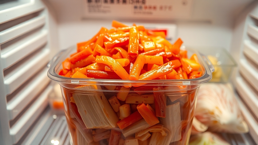 김장김치 보관 및 숙성 노하우 (realistic 스타일)