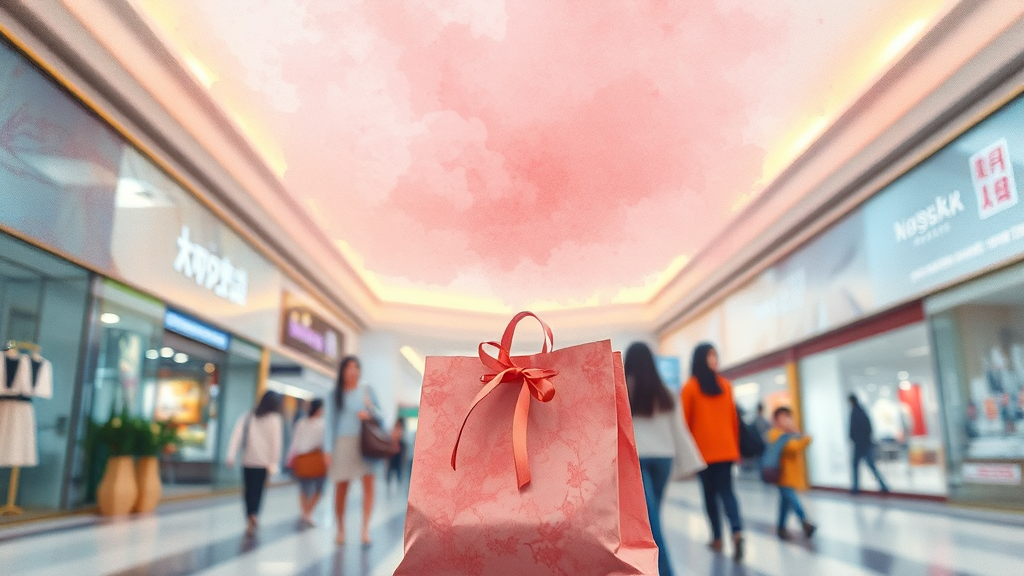 롯데월드몰 인기 브랜드 (watercolor 스타일)