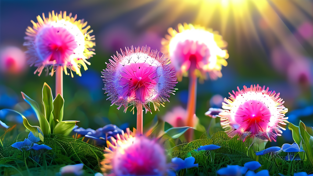 꽃가루부터 집먼지진드기까지: 알레르기 비염의 다양한 원인 (realistic 스타일)