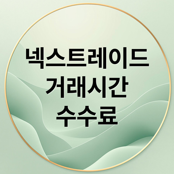 넥스트레이드
거래시간
수수료 (넥스트레이드 거래시간)