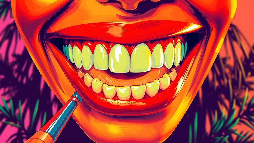 잇몸 건강, 생활 습관으로 UP! (popart 스타일)