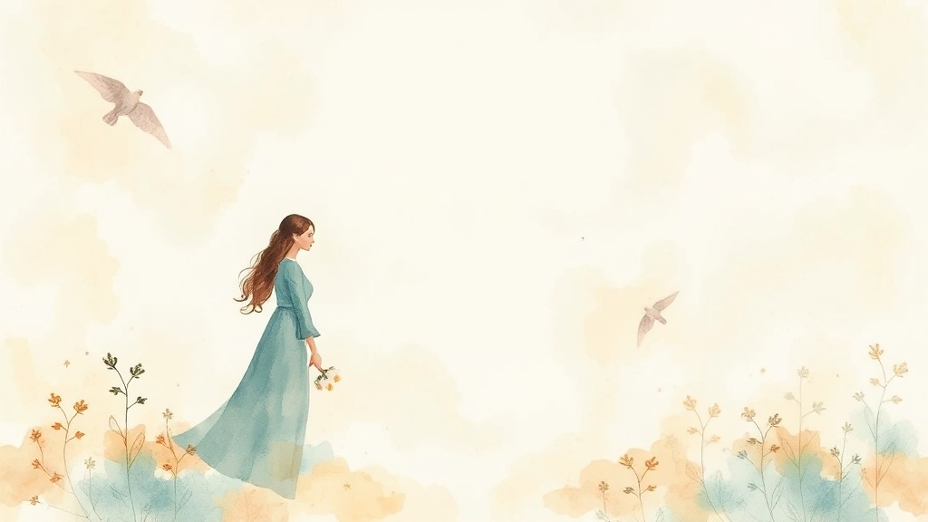 재산분할 합의서 작성 (watercolor 스타일)