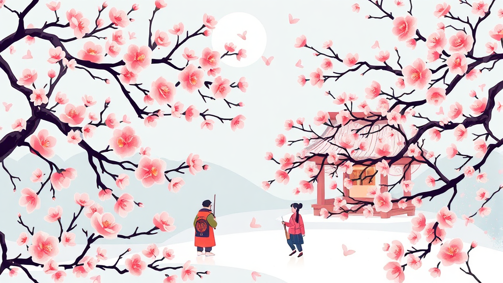 3월, 봄을 알리는 전국 축제 및 행사 총정리 (illustration 스타일)