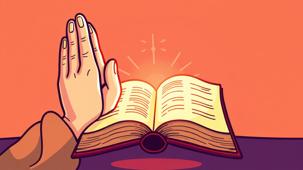 서원을 통한 다짐과 약속 (cartoon 스타일)