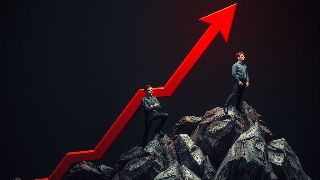 빚투 급증, 시장에 미치는 영향 (realistic 스타일)