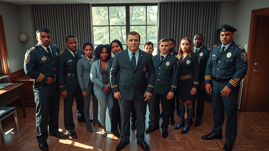 이민국 역할 확대, 단속 강화 (realistic 스타일)