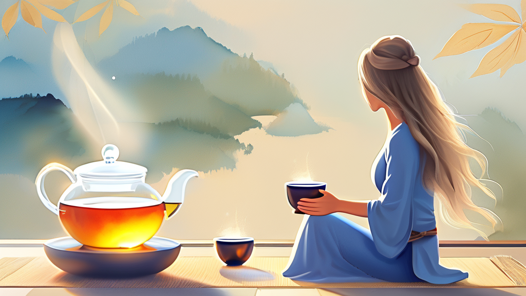 칡즙, 언제 어떻게 마시는 것이 좋을까요? (watercolor 스타일)