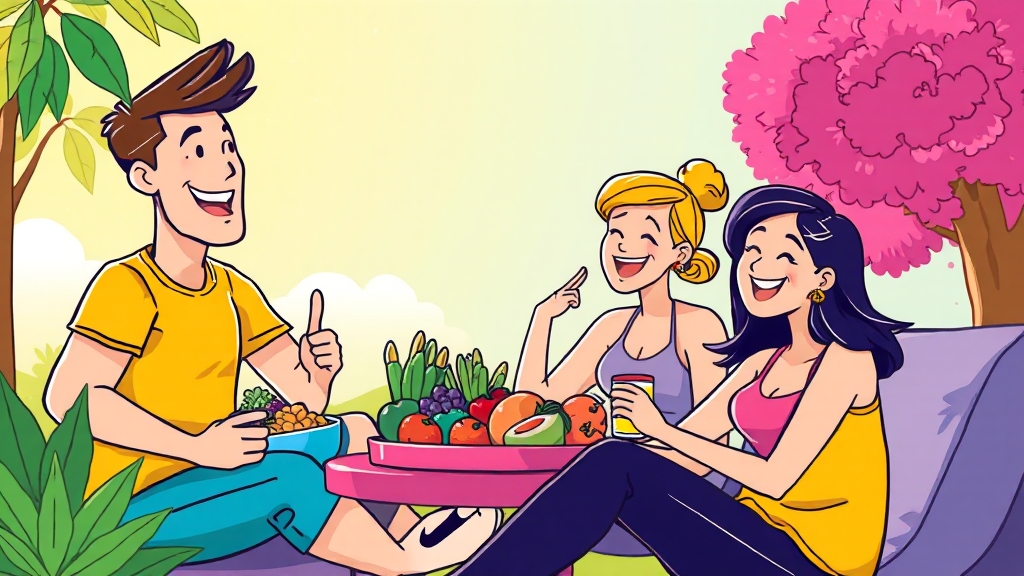 면역력 강화 생활 습관 (cartoon 스타일)