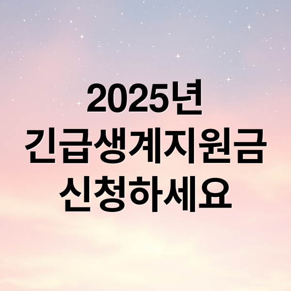 2025년
긴급생계지원금
신청하세요 (2025 긴급생계지원금)