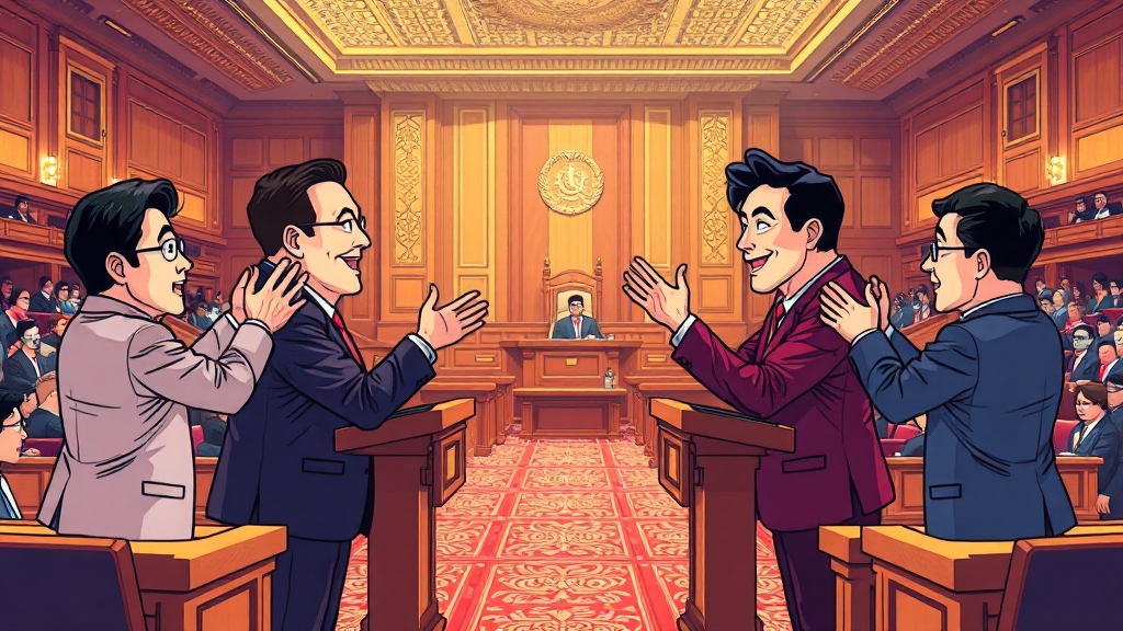 토론회 후보 초청 기준 (cartoon 스타일)