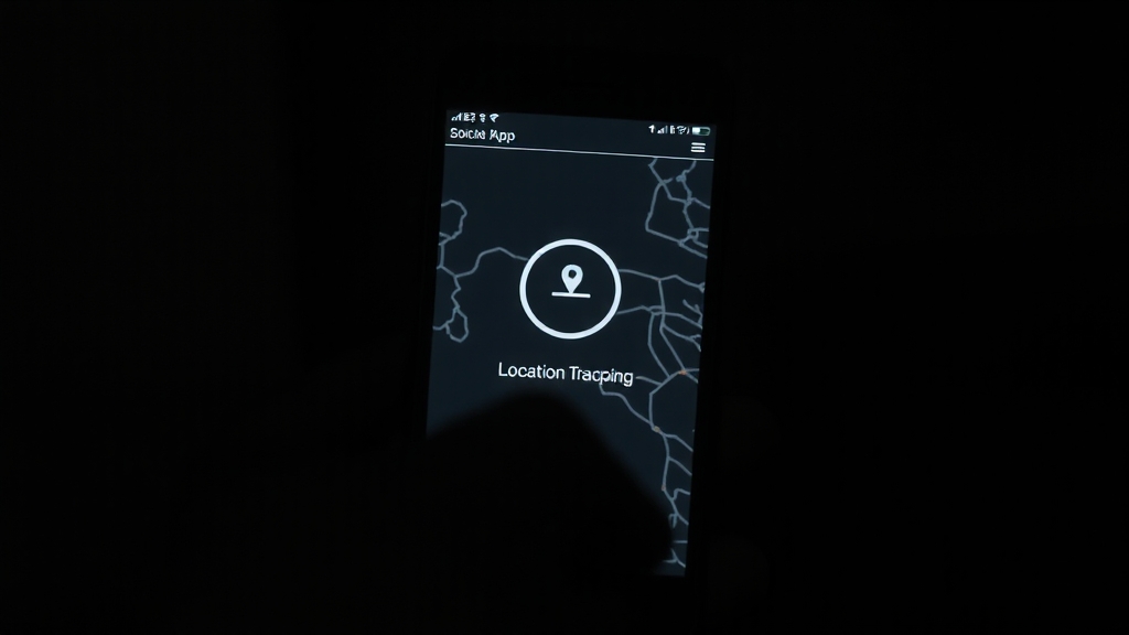 불법 위치추적, 어떤 법에 걸릴까요? (realistic 스타일)