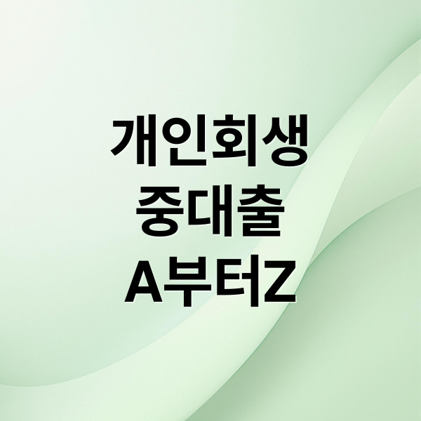 개인회생
중대출
A부터Z (개인회생 대출 가능한 곳)