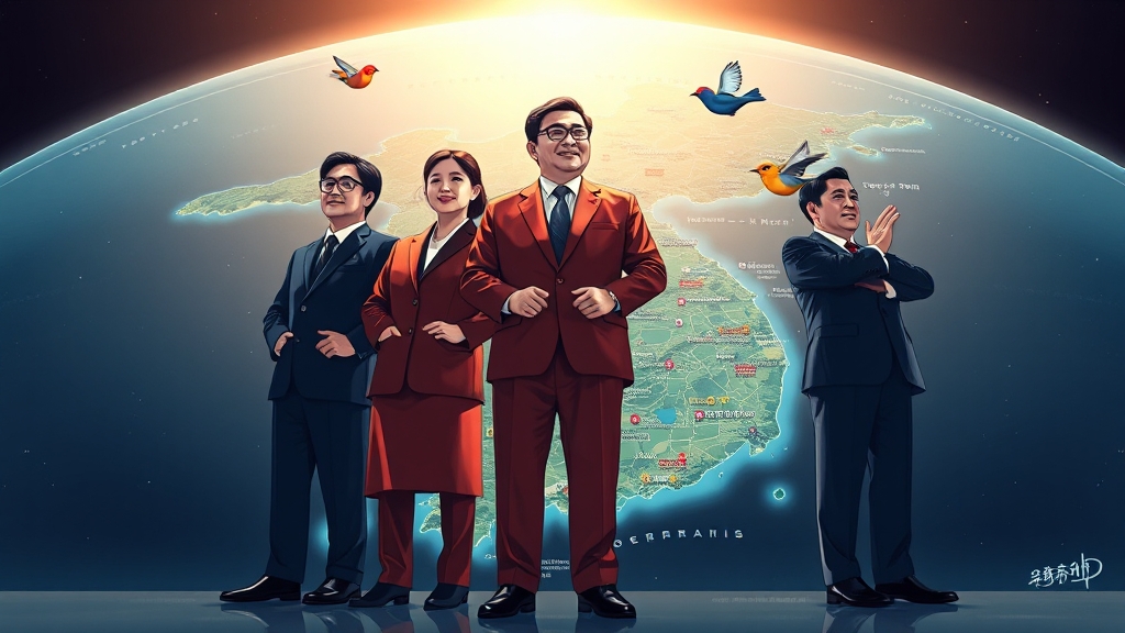 주요 인물들의 최근 동향과 미래 계획 (illustration 스타일)
