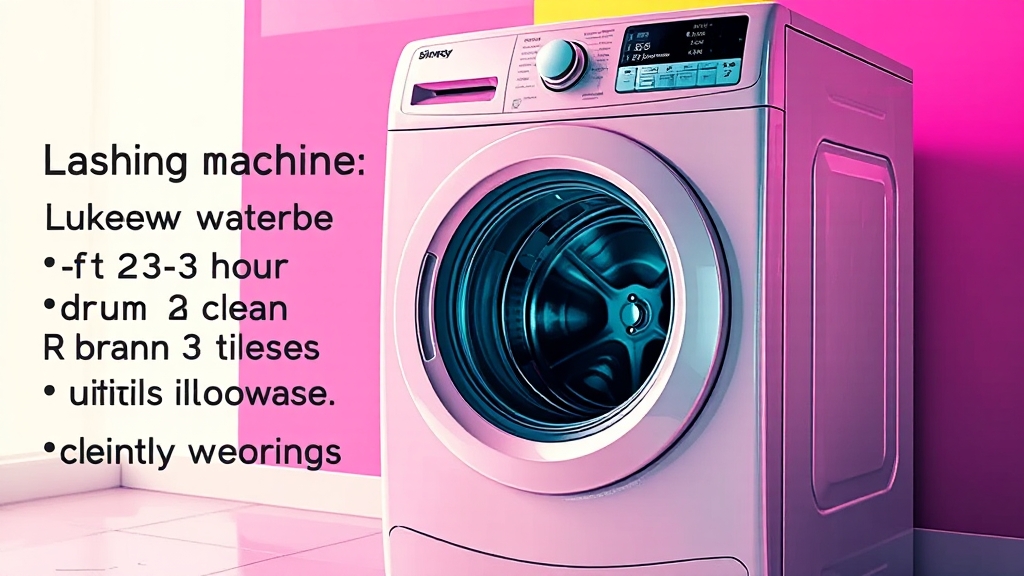 세탁조 클리너 사용법 (popart 스타일)