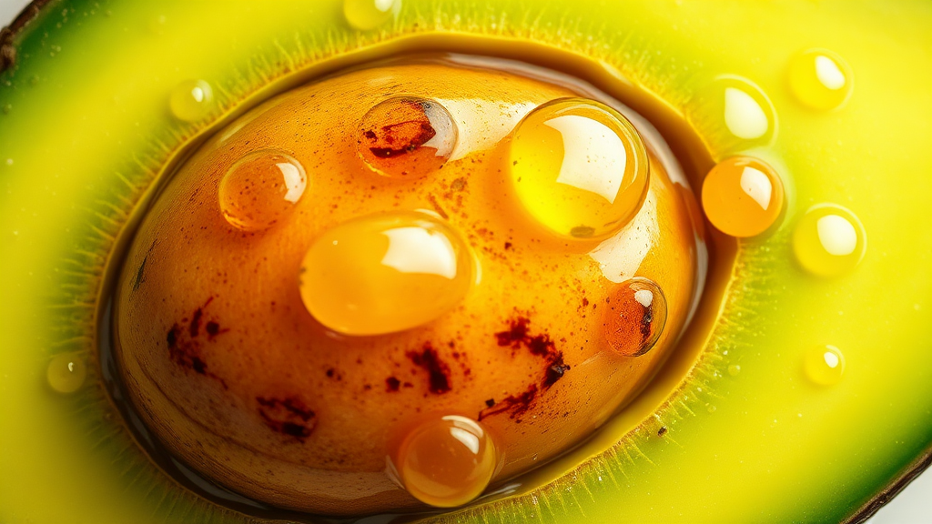 아보카도 오일, 피부에 어떻게 좋을까? (realistic 스타일)