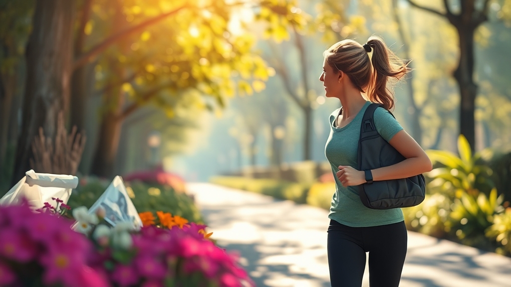 운동으로 혈당 관리 (realistic 스타일)