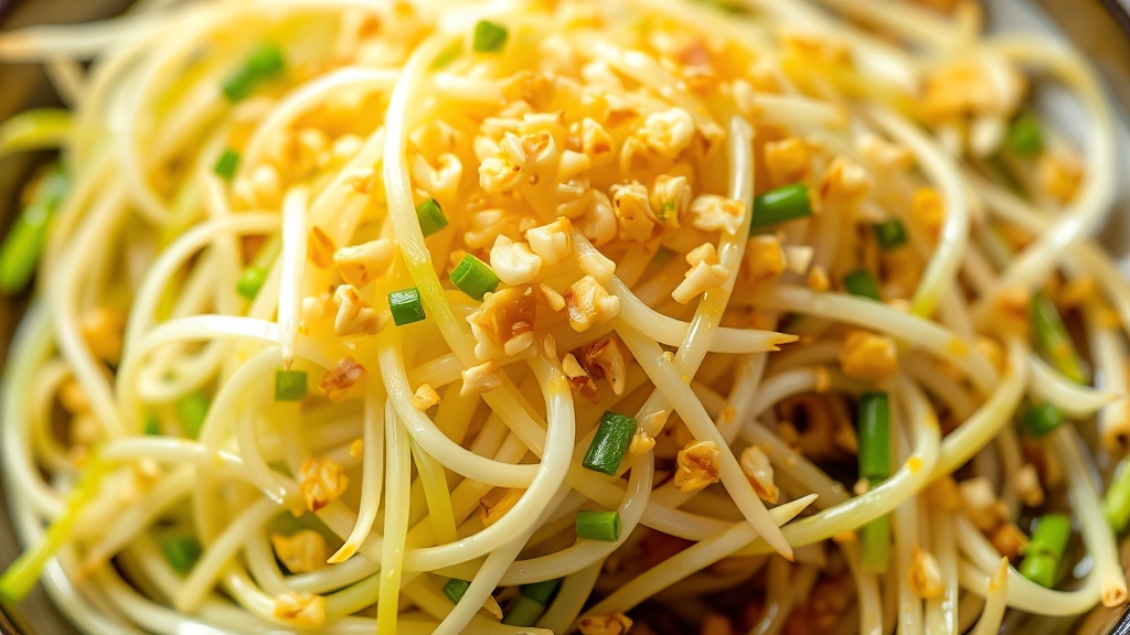 숙주나물 양념 만들기 (realistic 스타일)