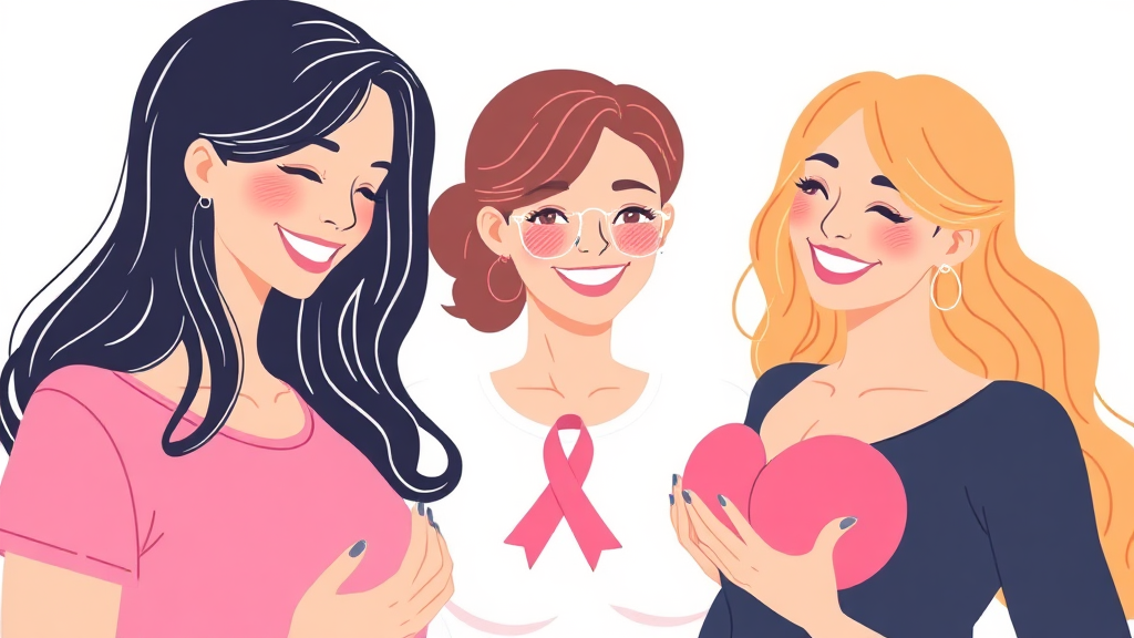 유방 건강 관리 꿀팁 (illustration 스타일)