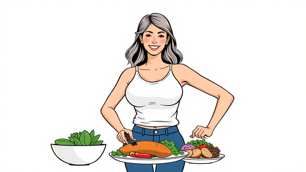 고구마와 다이어트, 성공하려면? (illustration 스타일)