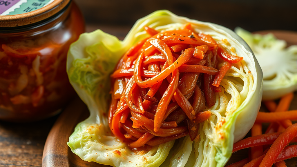 배추 절이는 과정 & 주의사항 (realistic 스타일)