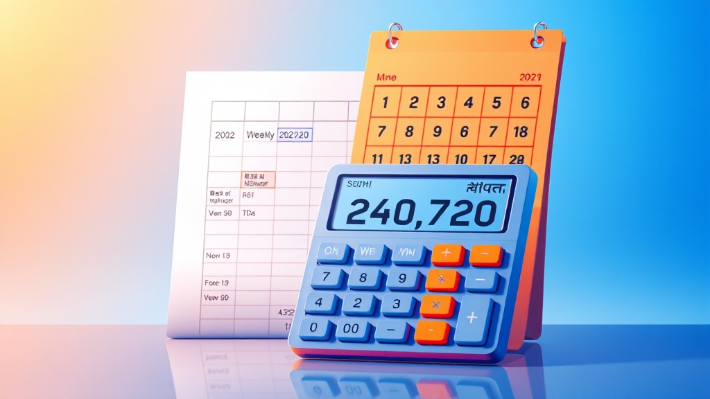 주휴수당 계산기, 활용법 알아보기 (illustration 스타일)