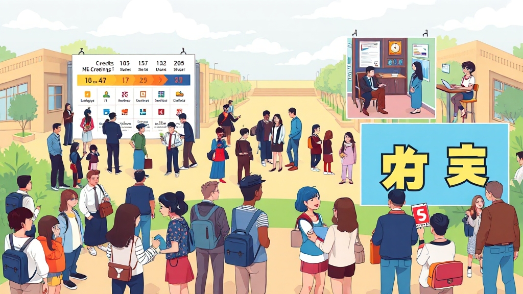파악해야 할 점: 학생부 반영 방법 및 변화 (cartoon 스타일)