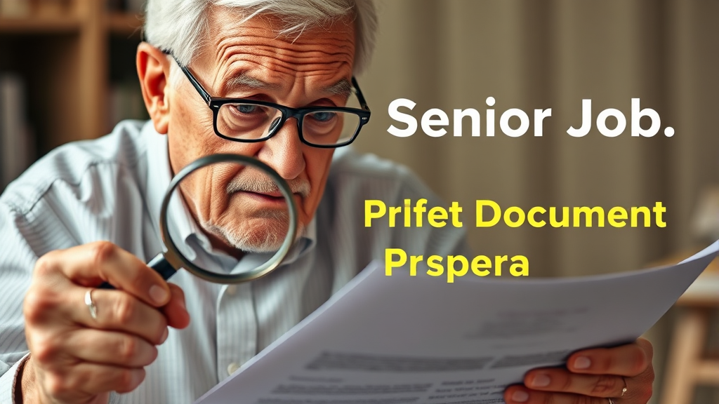 시니어 일자리 필요 서류