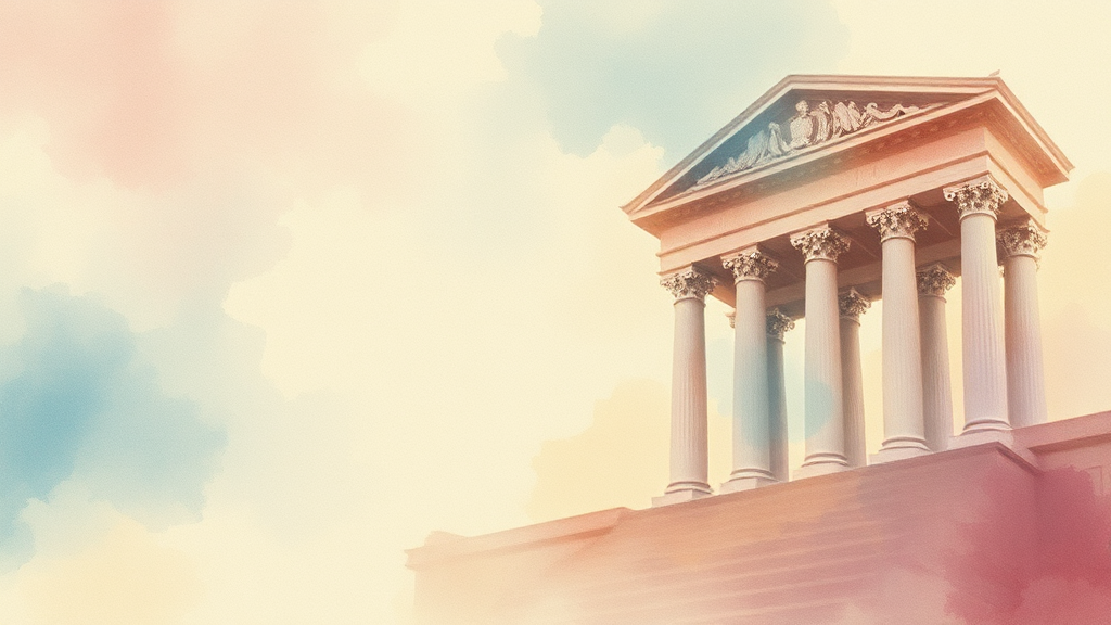 정치권 반응 및 재판의 향후 전망 (watercolor 스타일)