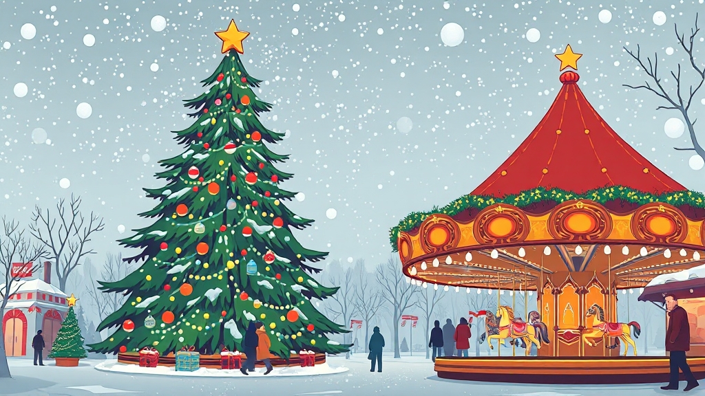 주요 볼거리 및 브랜드 부스 (cartoon 스타일)