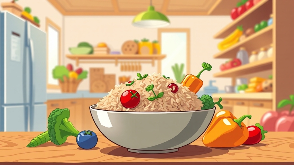 식단 관리 기본 원칙 (cartoon 스타일)