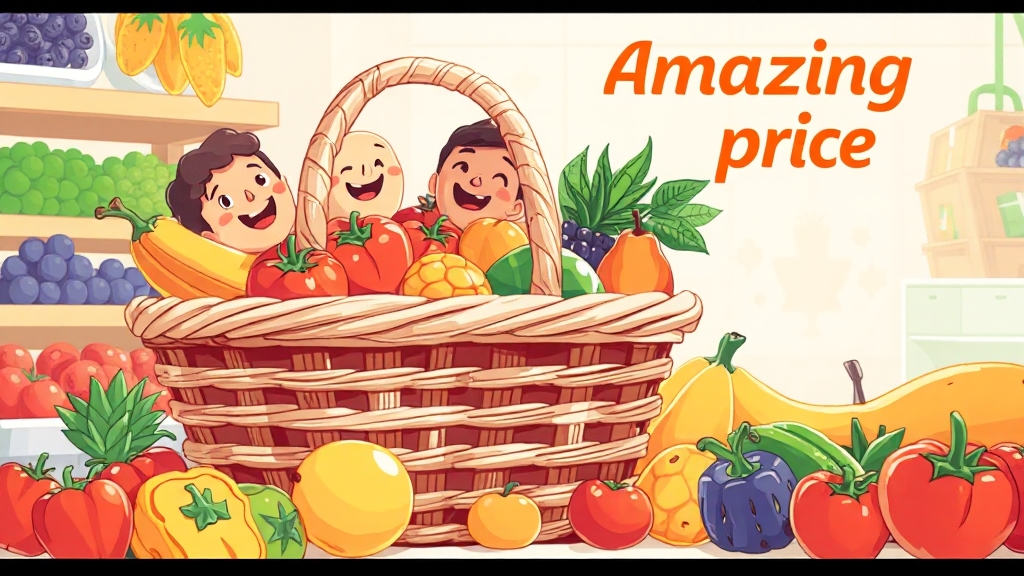 주요 할인 품목 상세 정보 (illustration 스타일)