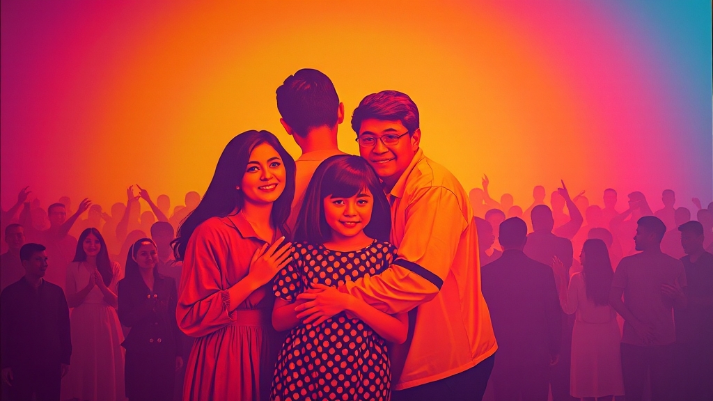 가족과의 소통, 왜 중요할까요? (popart 스타일)